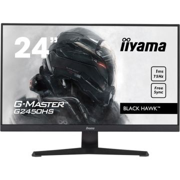 IIYAMA Monitor LED IIyama Gaming Hawk G-MASTER G2450HS-B1 23.8 inch FHD VA 1 ms 75 Hz FreeSync, Negru