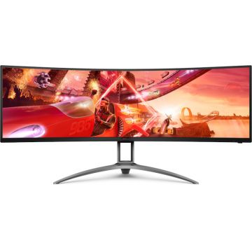 Monitor LED AOC Gaming AG493QCX Curbat 48.8 inch DFHD VA 1 ms 144 Hz HDR FreeSync Premium