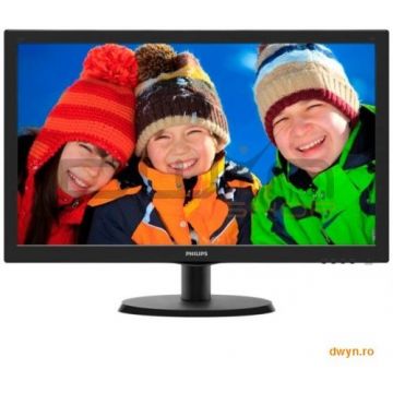 Philips Monitor LED Philips 21.5, Wide, Full HD, Negru Lucios, 223V5LSB2/10