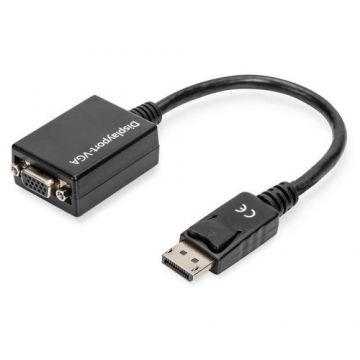 Cablu adaptor/convertor Assmann AK-340403-001-S, VGA - DisplayPort, 0,15 m