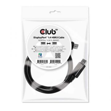 Cablu Club3D DisplayPort 1.4 HBR3, 8K, 60Hz, M/M, 1m