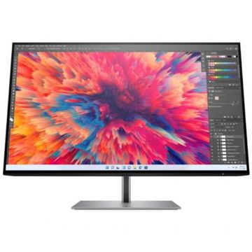 HP Monitor IPS LED HP 23.8 Z24q G3, QHD (2560 x 1440), HDMI, DisplayPort, Pivot, Negru/Argintiu