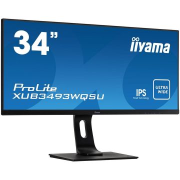 IIYAMA Monitor LED IIYAMA XUB3493WQSU-B1 XUB3493WQSU-B1 34, ADS-IPS, UWQHD, HDMI/DP/USB, BOXE