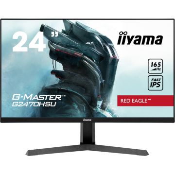 Monitor LED IIyama Gaming Red Eagle G-MASTER G2470HSU-B1 23.8 inch FHD IPS 0.8 ms 165 Hz FreeSync Premium