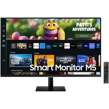 Monitor VA LED Smart Samsung 32inch LS32CM500EUXDU, Full HD (1920 x 1080), Wifi, HDMI (Negru)