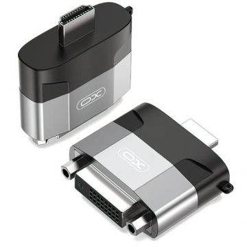 Adaptor Video XO Design GB013, HDMI - DVI, Gri