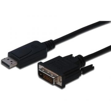 Cablu Assmann, DVI-D/Displayport, 5m, Negru