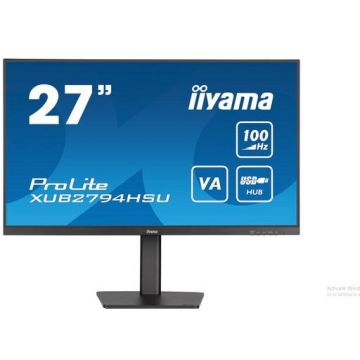 IIYAMA Monitor VA LED iiyama ProLite 27 XUB2794HSU-B6, Full HD (1920 x 1080), HDMI, DisplayPort, Boxe, Pivot, Negru