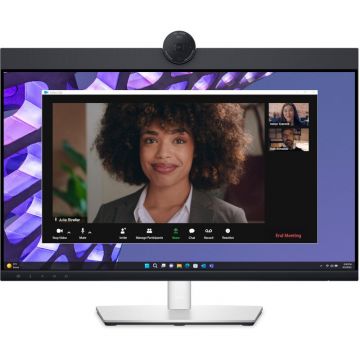 Monitor LED Videoconferinta P2424HEB 23.8 inch FHD IPS 5ms 60Hz Webcam Black