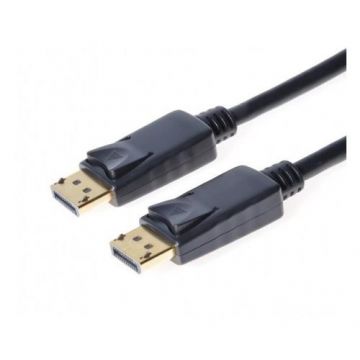 Cablu DisplayPort, tata - tata, Versiunea 1.2, 4K×2K@60hz, dublu ecranat, conectori auriti, 1m, PremiumCord