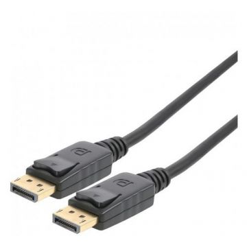 Cablu DisplayPort, tata - tata, Versiunea 2.0, 16K (15360 × 8460), conectori auriti, 0.5m, dublu ecranat, PremiumCord