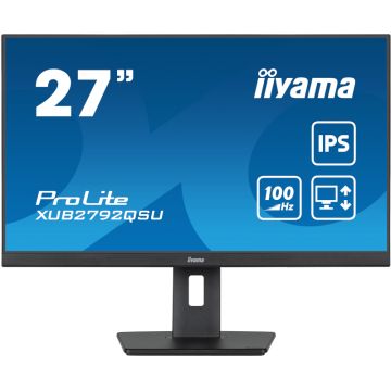 Monitor LED IIyama ProLite XUB2792QSU-B6 27 inch QHD IPS 0.4 ms 100 Hz FreeSync