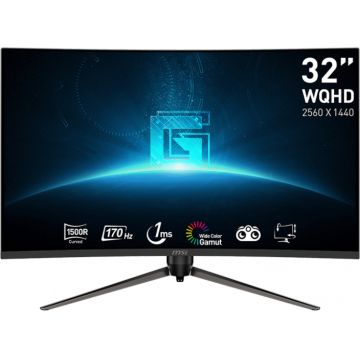 Monitor LED MSI Gaming G32CQ5P Curbat 31.5 inch QHD VA 1 ms 170 Hz HDR