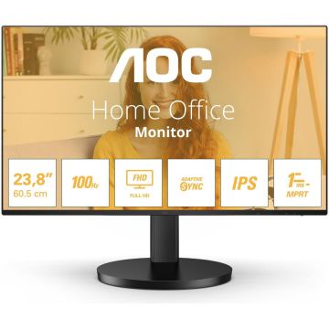 AOC Monitor LED AOC 24B3HA2, 24,Full HD,1 ms, 100 Hz, Adaptive Sync, Negru