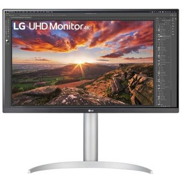 LG Monitor LED IPS LG 27'', 4K, Display Port, FreeSync, HDR10, Vesa, Negru/Argintiu