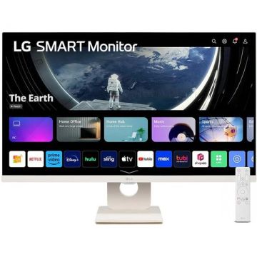 LG Monitor Smart IPS LED LG 27 27SR50F-W, FULL HD (1920 x 1080), HDMI, Boxe, Alb