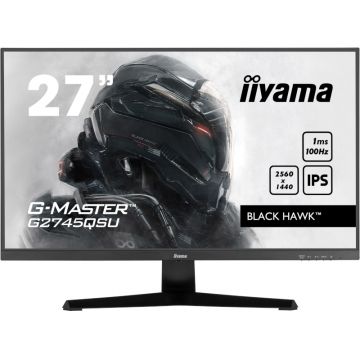 Monitor LED IIyama Gaming Black Hawk G-MASTER G2745QSU-B1 27 inch QHD IPS 1 ms 100 Hz FreeSync