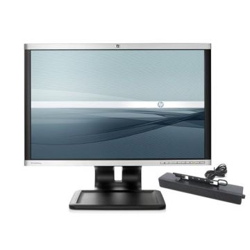 Pachet Refurbished Monitor HP LA2205wg, 22 Inch LCD, 1680 x 1050, VGA, DVI, Display Port, USB + SoundBar H-108