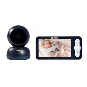 Video Monitor Digital + Wi-Fi Beaba ZEN Premium Night Blue, vedere panoramica la 360, FHD, monitorizarea temperaturii ambientale si a umiditatii