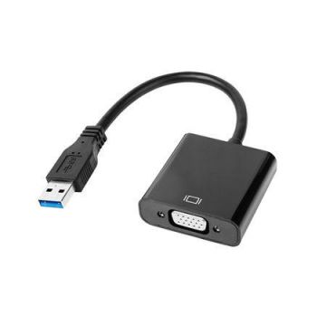 Adaptor multimedia Quer KOM0984, USB 3.0 - VGA