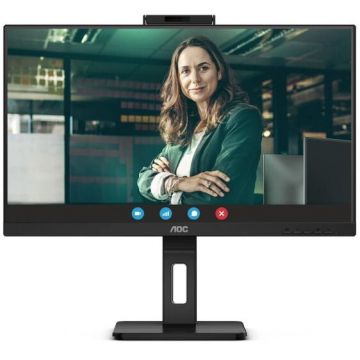 AOC Monitor IPS LED AOC 23.8 24P3CW, Full HD (1920 x 1080), Boxe, Pivot, Negru