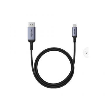 Cablu Baseus High Definition Series USB-C la DisplayPort, rezolutie maxima 8K UHD la 60 Hz, 1.5m, Negru