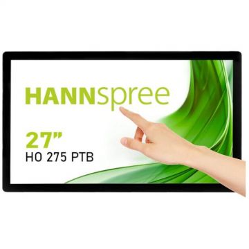 HANNSPREE Monitor Portabil IPS LED Hannspree 27 HO275PTB, Full HD (1920 x 1080), VGA, HDMI, DisplayPort, Touchscreen, Negru