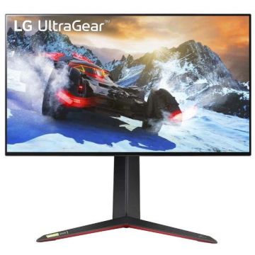 LG Monitor Gaming IPS LED LG 27 27GP95R-B, UHD (3840 x 2160), HDMI, DisplayPort, Nvidia G-Sync, AMD FreeSync, Pivot, Boxe, 144Hz, 1 ms, Negru/Rosu