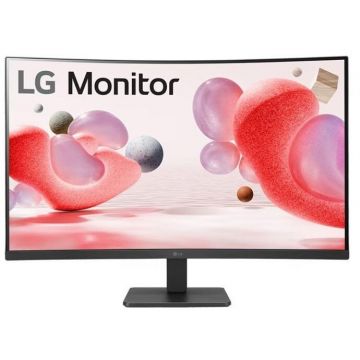 LG Monitor VA LED LG 31.5 32MR50C-B, Full HD (1920 x 1080), VGA, HDMI, Ecran Curbat, Negru