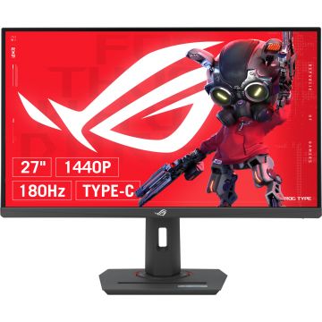 Monitor Asus XG27ACS, 27 inch, Fast IPS, QHD, 180Hz, 1ms GTG, HDMI, DP, USB-C, Negru