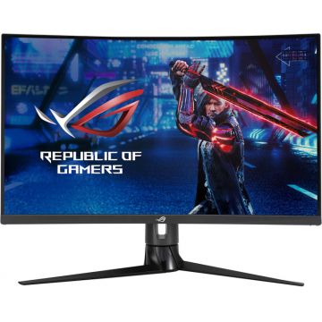 Monitor LED ASUS Gaming ROG Strix XG32VC Curbat 31.5 inch 1 ms Negru HDR FreeSync Premium Pro 170 Hz OC