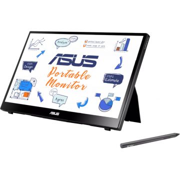 Monitor LED ASUS ZenScreen Ink MB14AHD Portabil 14 inch FHD IPS 5 ms 60 Hz USB-C