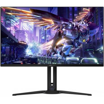 Monitor LED GIGABYTE Gaming AORUS FO32U2P 31.5 inch UHD QD-OLED 0.03 ms 240 Hz USB-C HDR FreeSync Premium Pro