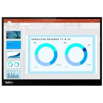 Monitor ThinkVision M14d  14inch IPS  USB-C VESA100 60Hz Negru
