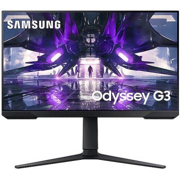 Samsung Monitor Gaming VA LED Samsung 24 LS24AG300NUXEN, Full HD (1920 x 1080), HDMI, DisplayPort, Pivot, 144 Hz, 1 ms (Negru)