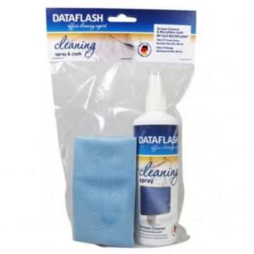 Set curatare DATA FLASH, pentru monitoare TFT/LCD/notebook (spray 250ml, + laveta microfiber 40 x 40cm)