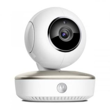 Video monitor Wi-Fi Motorola MBP87SN Connect, Card SD de 8GB inclus, 5 cantece de leagan preinregistrate, Functie back-talk