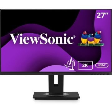 VIEWSONIC Monitor LED ViewSonic VG2756-2K, 27 inch QHD IPS, 5 ms, 60 Hz, Negru