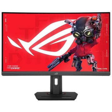 Asus Monitor Gaming Fast VA LED ASUS ROG Strix 27 XG27WCMS, QHD (2560 x 1440), HDMI, DisplayPort, Ecran curbat, 280 Hz, 1 ms, Negru