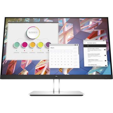 HP Monitor HP E-Display E24 G4, 23.8, IPS, Full HD, 16:9 Display Port, Argintiu Negru