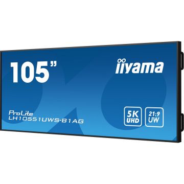 IIYAMA Display Profesional IPS LED iiyama ProLite 104.7 LH10551UWS-B1AG, 5K Ultra HD (5120 x 2160), HDMI, DisplayPort, Boxe, Negru