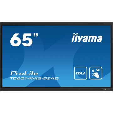 IIYAMA Ecran Profesional VA LED Iiyama 65 TE6514MIS-B2AG UHD, UHD (3840 x 2160), HDMi, DisplayPort, Boxe, Touchscreen, Negru