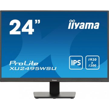 IIYAMA iiyama ProLite XU2495WSU-B7 monitoare LCD 61 cm (24) 1920 x 1200 Pixel 4K Ultra HD LED Negru