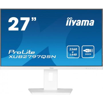 IIYAMA iiyama ProLite XUB2797QSN-W1 monitoare LCD 68,6 cm (27) 2560 x 1440 Pixel Wide Quad HD LED Alb