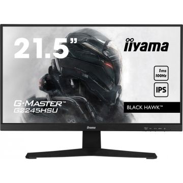 IIYAMA Monitor Gaming IPS LED Iiyama 22 G2245HSU-B1, Full HD (1920 x 1080), HDMI, DisplayPort, Boxe, 100 Hz, 1 ms, Negru