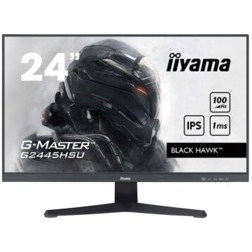 IIYAMA Monitor Gaming IPS LED iiyama G-Master 23.8 G2445HSU-B2, Full HD 1920 x 1080, HDMI, DisplayPort, Boxe, 100 Hz, 1 ms Negru