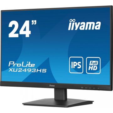 IIYAMA Monitor IPS LED Iiyama 23.8 XU2493HS-B6, Full HD (1920 x 1080), HDMI, DisplayPort, Boxe, 100 Hz, 0.5 ms, Negru