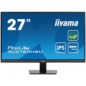 IIYAMA Monitor IPS LED Iiyama 27 XU2763HSU-B1, Full HD (1920 x 1080), HDMI, DisplayPort, Boxe, 100 Hz, 3 ms, Negru