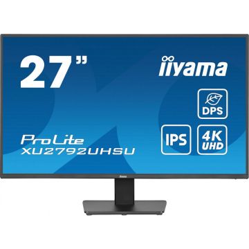 IIYAMA Monitor IPS LED Iiyama 27 XU2792UHSU-B6, UHD (3840 x 2160), HDMI, DisplayPort, Boxe, Negru