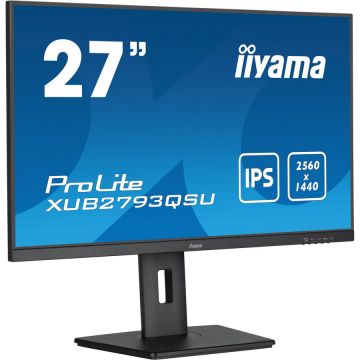 IIYAMA Monitor IPS LED Iiyama 27 XUB2793QSU-B7, QHD (2560 x 1440), HDMI, DispalyPort, Boxe, Pivot, 100 Hz, 1 ms, Negru